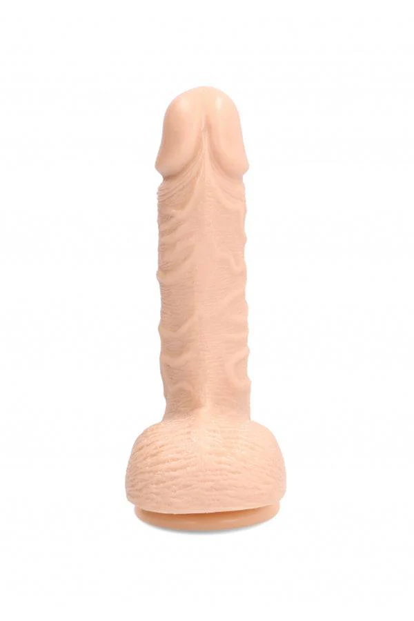 SLT by Shots Toys - Self Lubricating Dong - 7 inch - Beige - Image 3