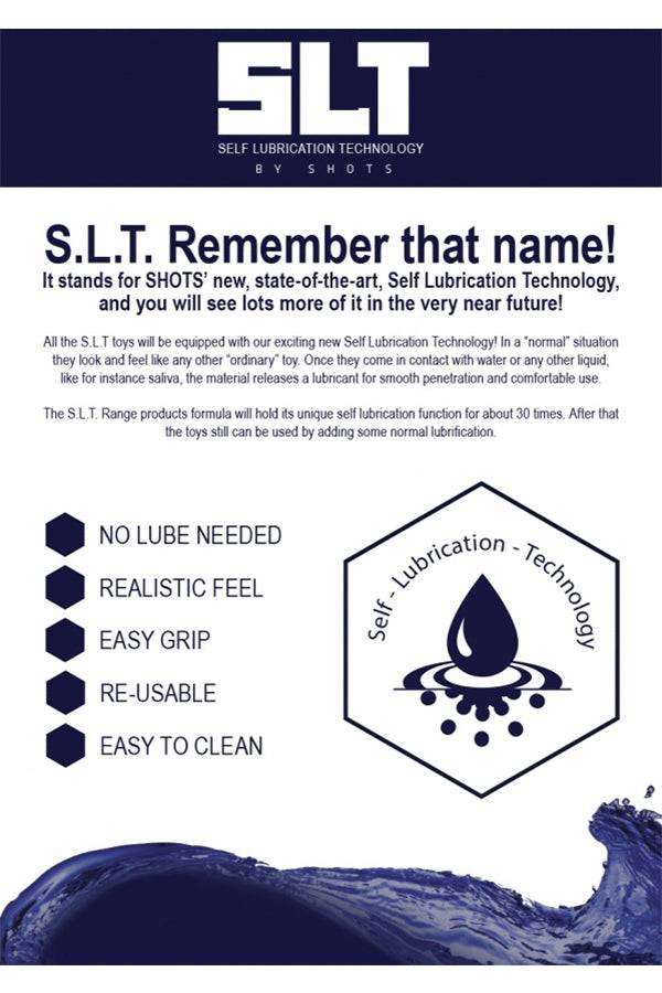 SLT by Shots Toys - Self Lubricating Dong - 7 inch - Beige - Image 4