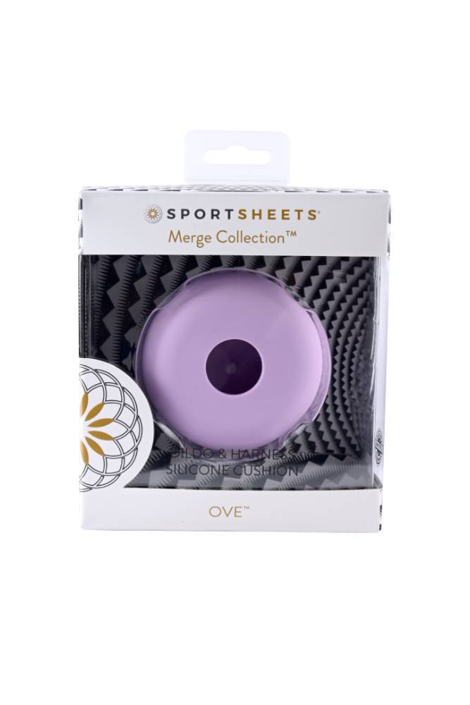 Sportsheets - OVE - Silicone Dildo & Harness Cushion - Lavender - Image 4