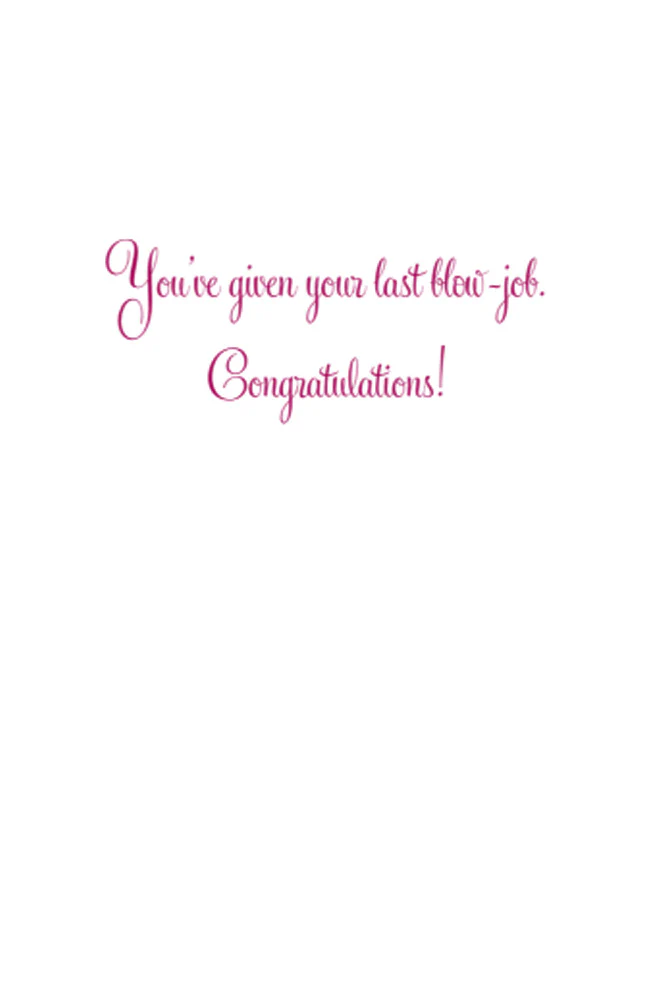 Stag Shop - Last Blowjob Greeting Card - Image 2