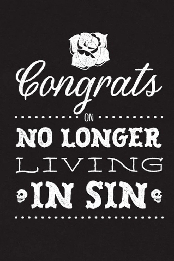 Stag Shop - Living In Sin Greeting Card