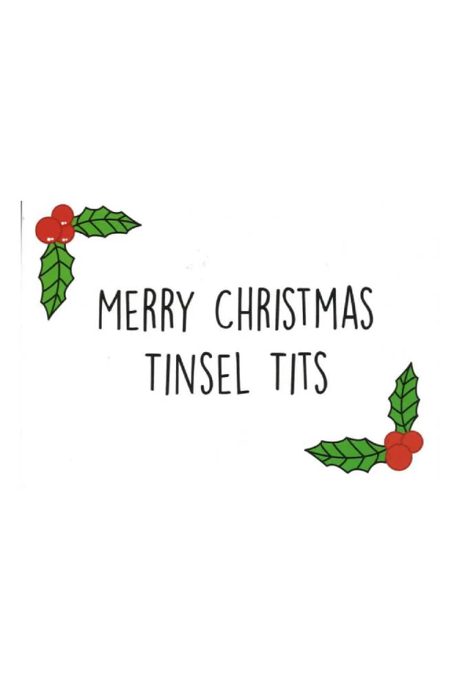 Stag Shop - Tinsel Tits Greeting Card