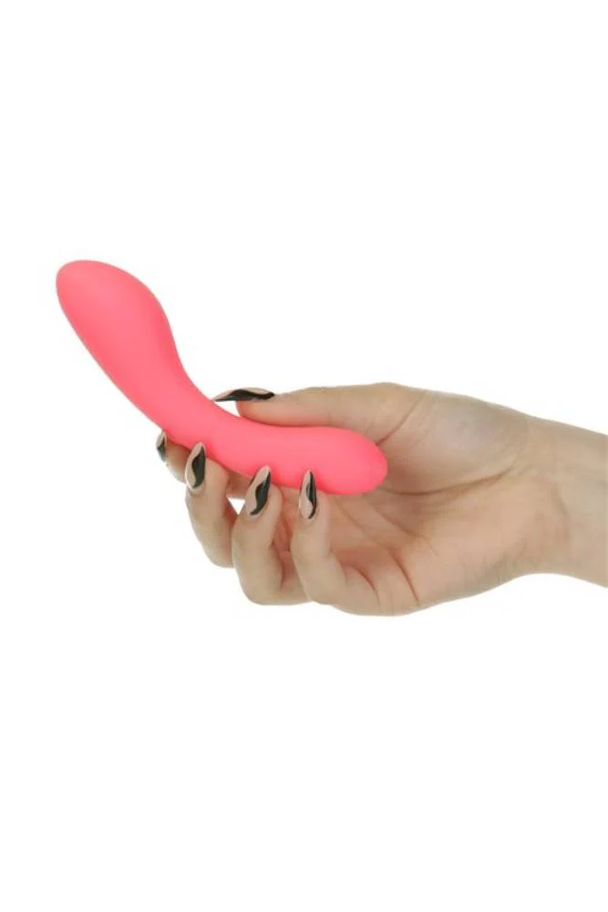 Swan - Mini Swan Vibrating Wand - Glow in the Dark Pink - Image 4