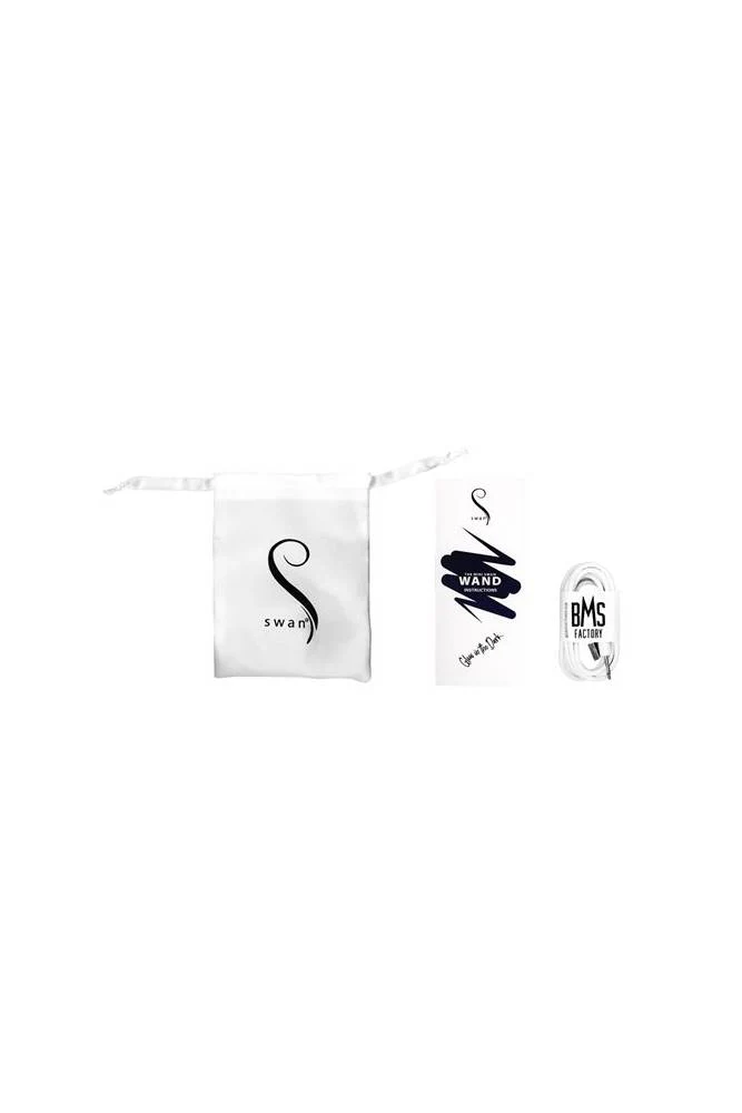 Swan - Mini Swan Vibrating Wand - Glow in the Dark Pink - Image 6