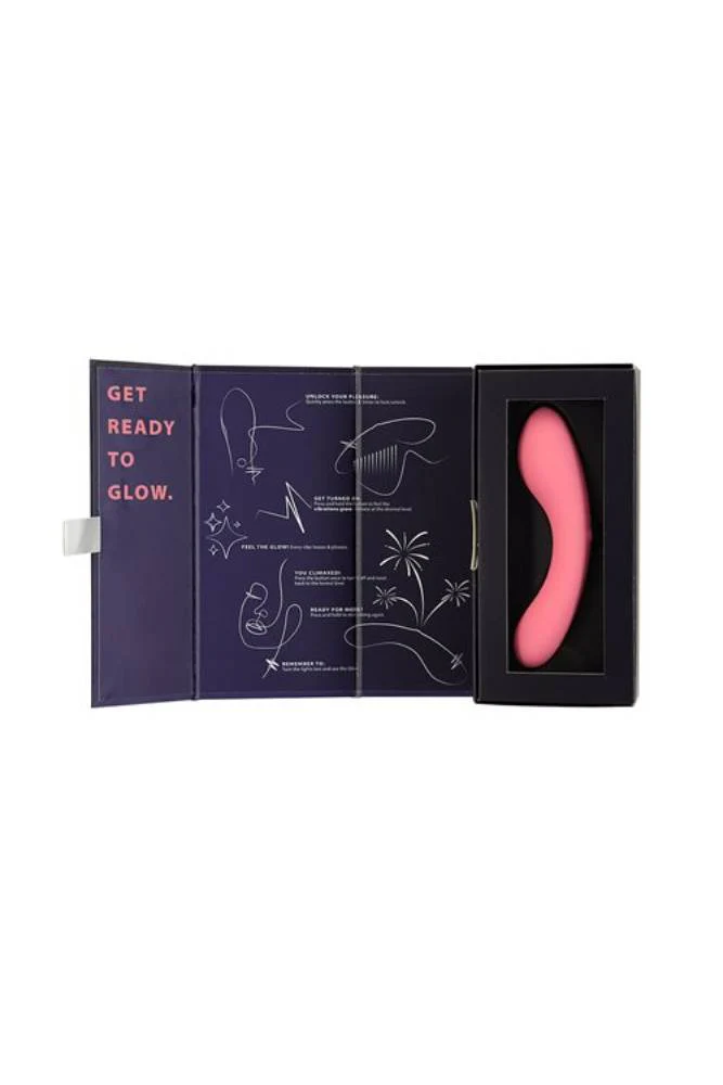 Swan - Mini Swan Vibrating Wand - Glow in the Dark Pink - Image 7