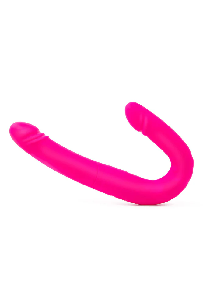 Together - Duo Together Double-Ended Vibrating & Thrusting Dildo - Pink - Image 4