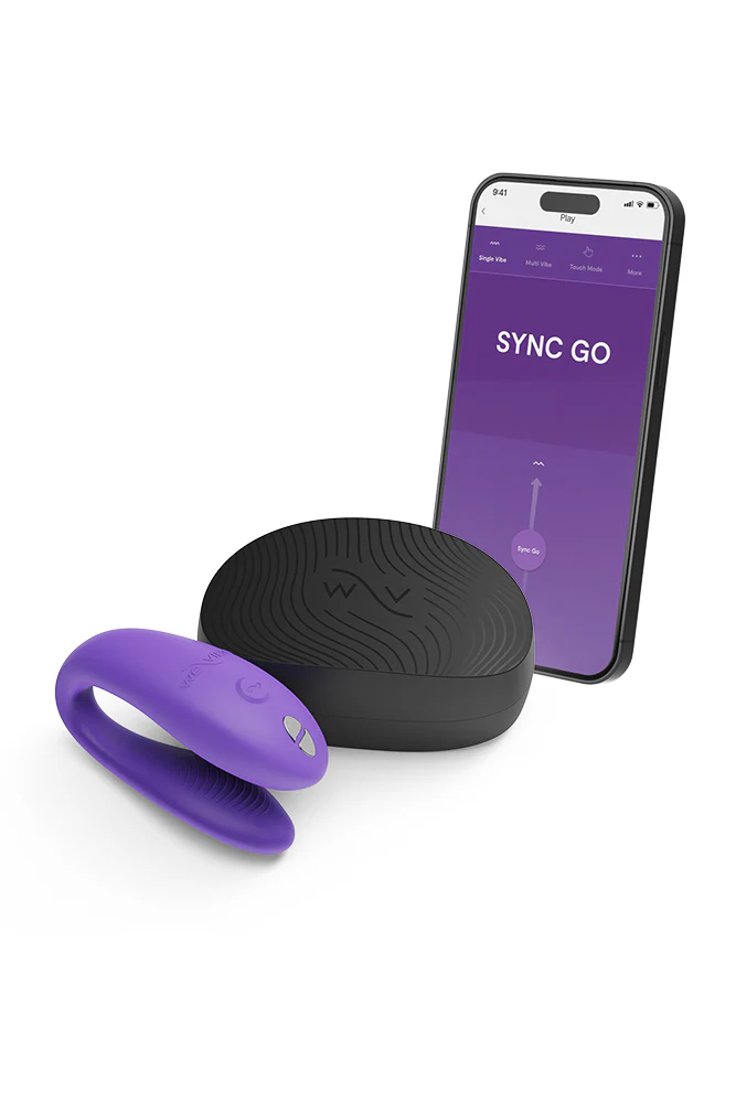 We-Vibe - Sync Go Dual Couples Vibrator with Travel Case - Purple