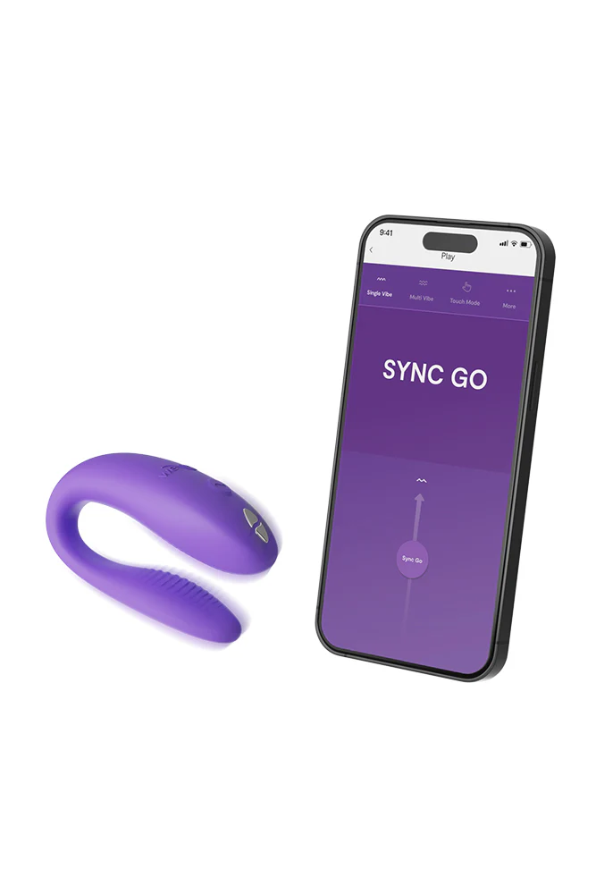 We-Vibe - Sync Go Dual Couples Vibrator with Travel Case - Purple - Image 5