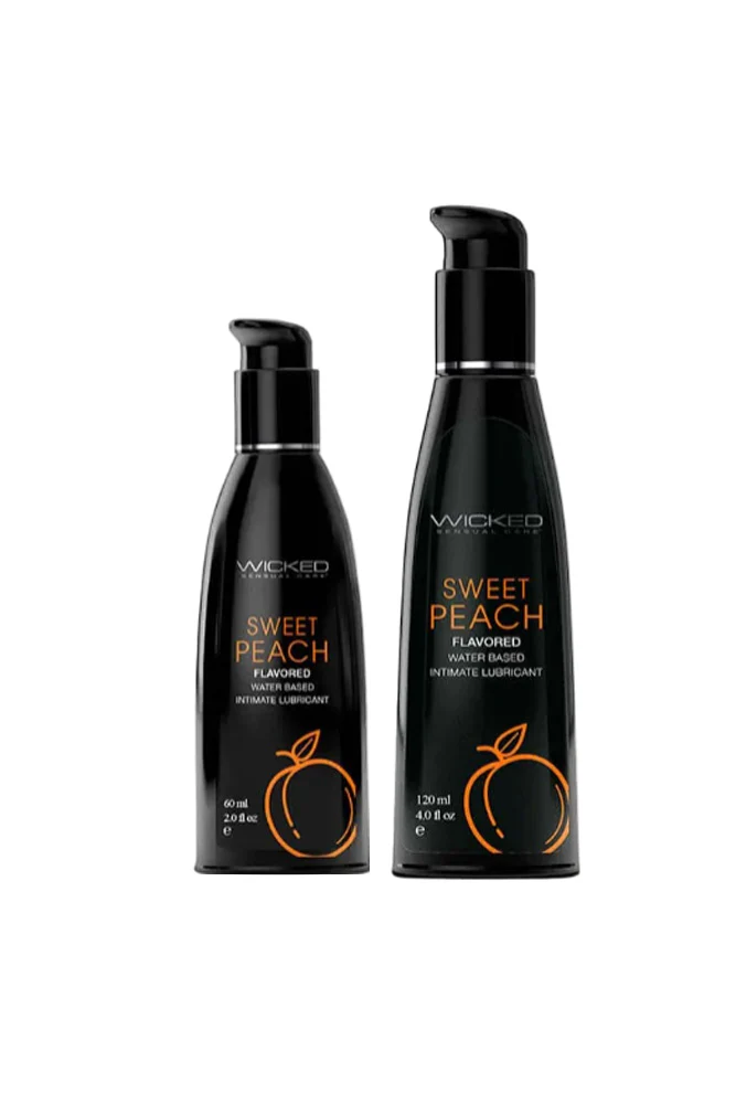 Wicked Sensual Care - Aqua Flavored Lubricant - Sweet Peach