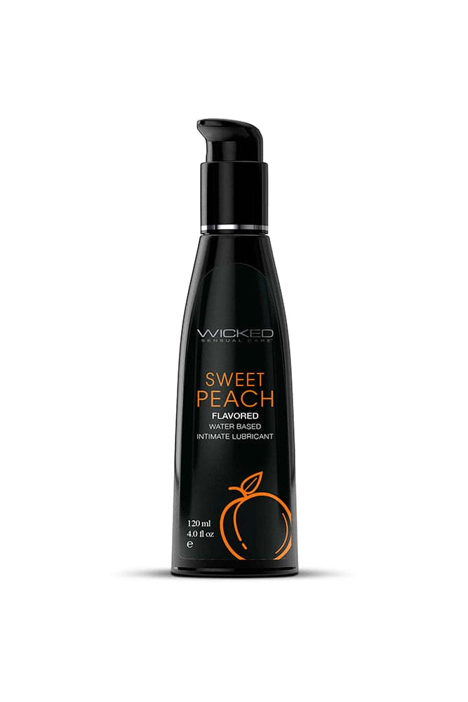 Wicked Sensual Care - Aqua Flavored Lubricant - Sweet Peach - Image 3