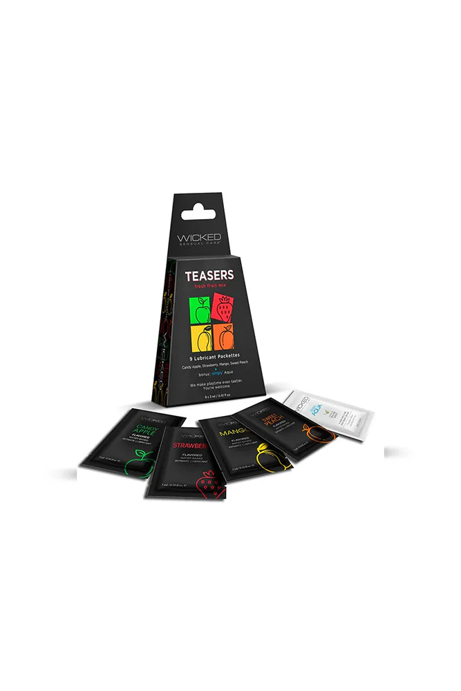 Wicked Sensual Care - Teasers Lubricant Variety Pack - Fresh Fruit Mix