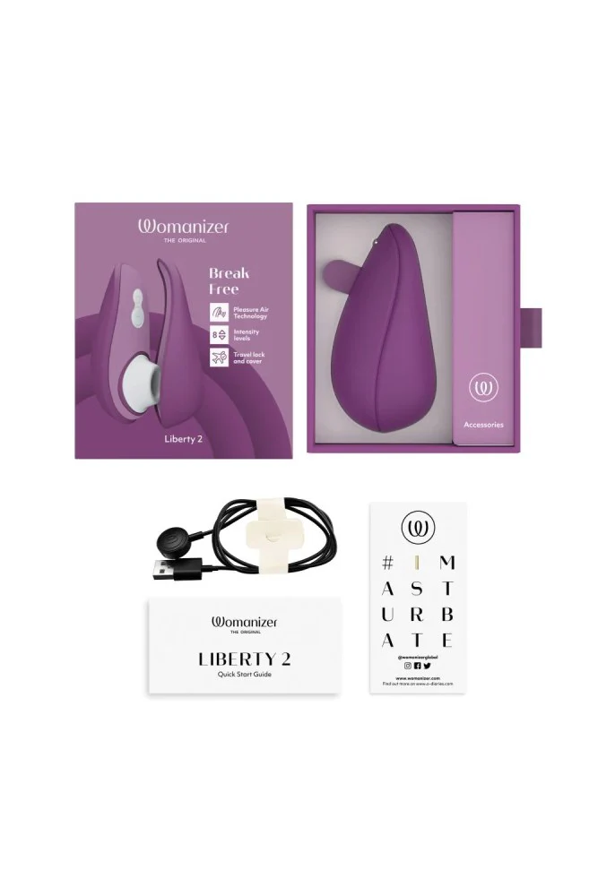 Womanizer - Liberty 2 Travel Friendly Clitoral Stimulator - Purple - Image 12