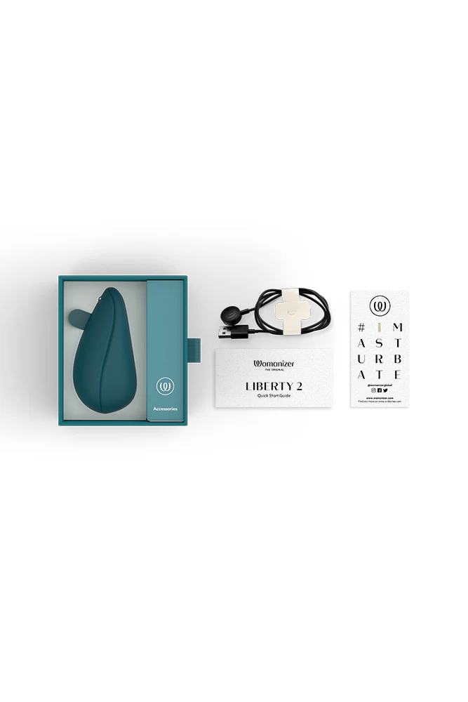 Womanizer - Liberty 2 Travel Friendly Clitoral Stimulator - Teal - Image 7