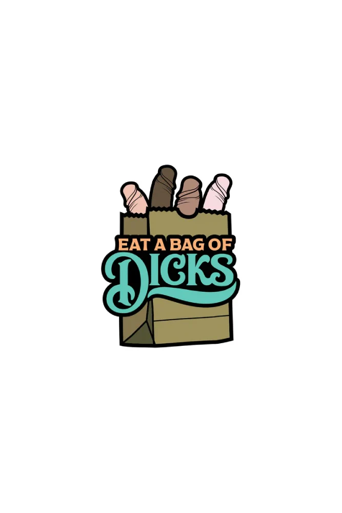 Wood Rocket - "Eat a Bag of Dicks" Enamel Pin