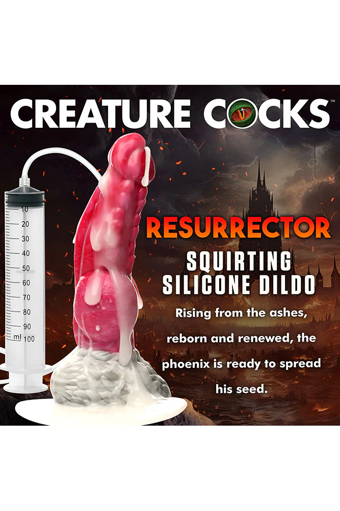 XR Brand - Creature Cocks - Resurrector Phoenix Squirting Silicone Dildo - Image 3