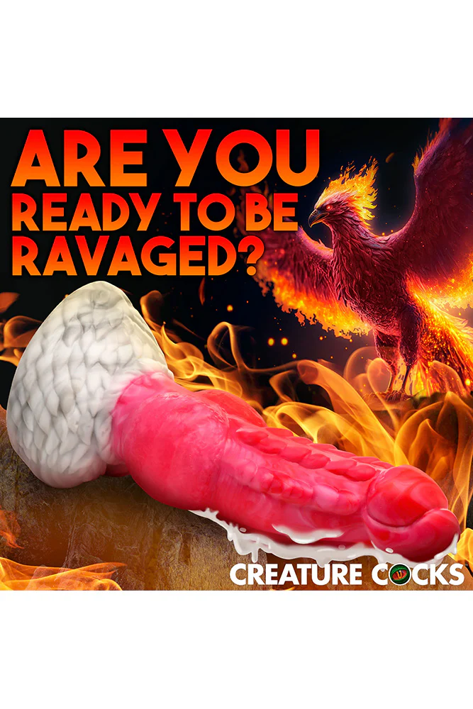 XR Brand - Creature Cocks - Resurrector Phoenix Squirting Silicone Dildo - Image 4