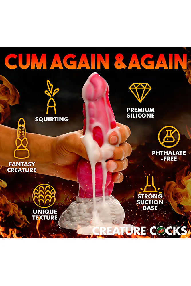 XR Brand - Creature Cocks - Resurrector Phoenix Squirting Silicone Dildo - Image 6