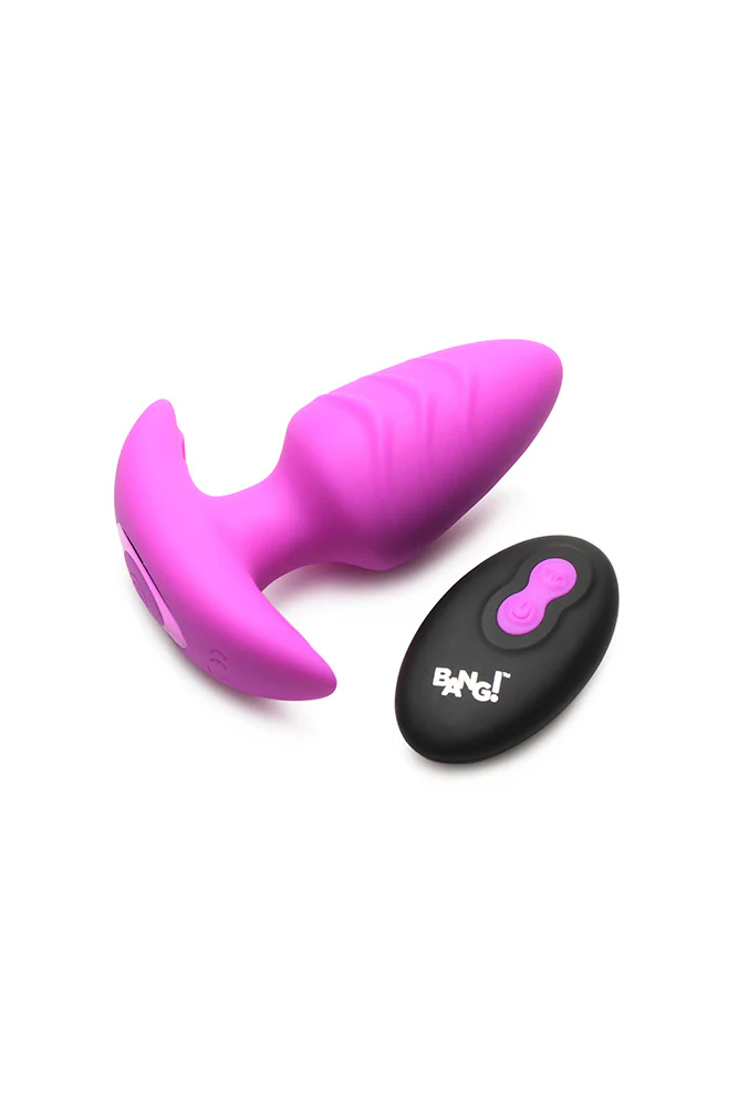 XR Brands - BANG - Rotating & Vibrating Silicone Butt Plug with Remote