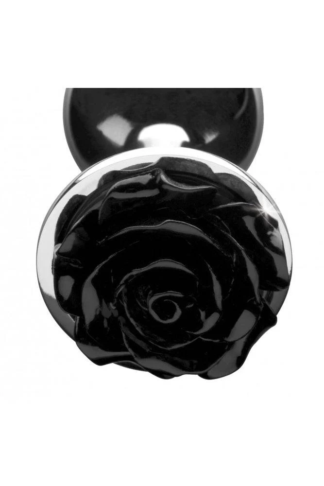 XR Brands - Booty Sparks - Black Rose Anal Plug - Large - Image 4