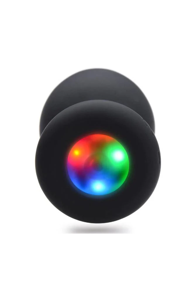 XR Brands - Booty Sparks - Light Up Silicone Medium Anal Plug - Black - Image 3