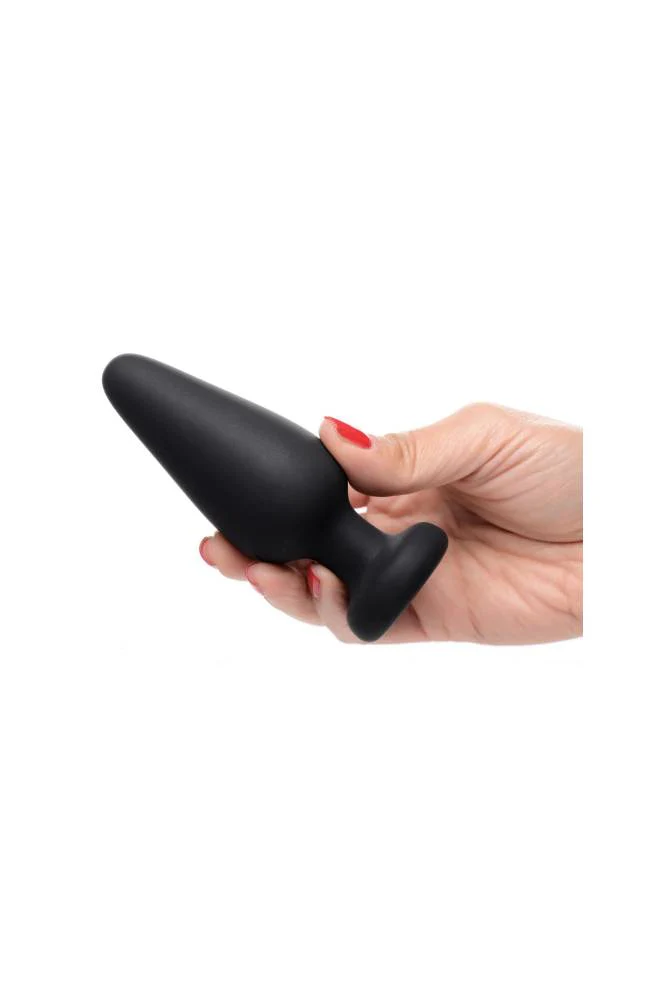 XR Brands - Booty Sparks - Light Up Silicone Medium Anal Plug - Black - Image 4