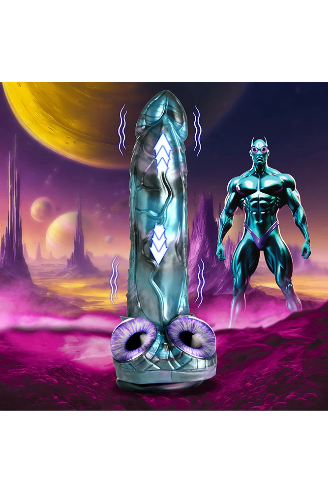 XR Brands - Creature Cocks - Astro-Thrust Thrusting & Vibrating Silicone Dildo With Remote Control - Image 3