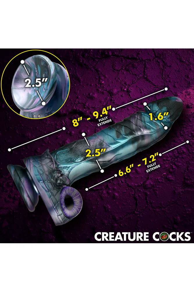 XR Brands - Creature Cocks - Astro-Thrust Thrusting & Vibrating Silicone Dildo With Remote Control - Image 6