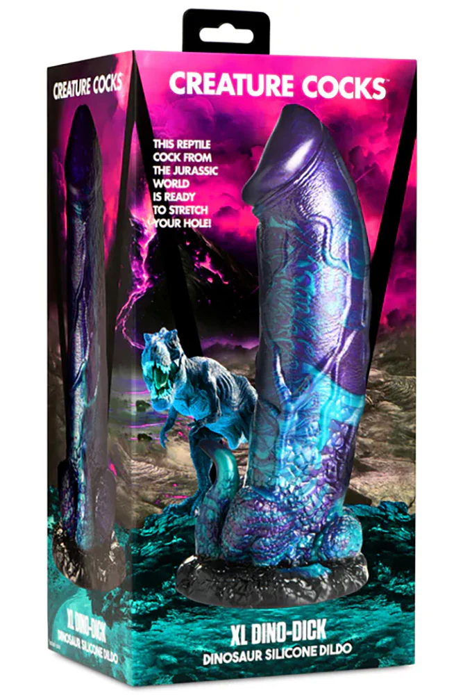 XR Brands - Creature Cocks - Dino Dick Silicone Dildo - Image 11