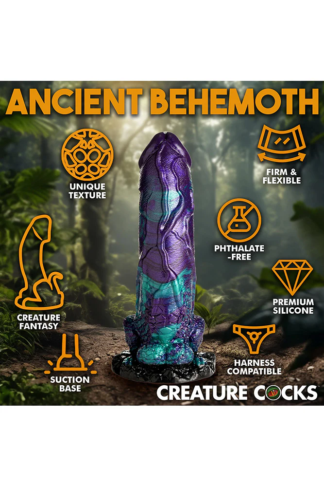 XR Brands - Creature Cocks - Dino Dick Silicone Dildo - Image 5