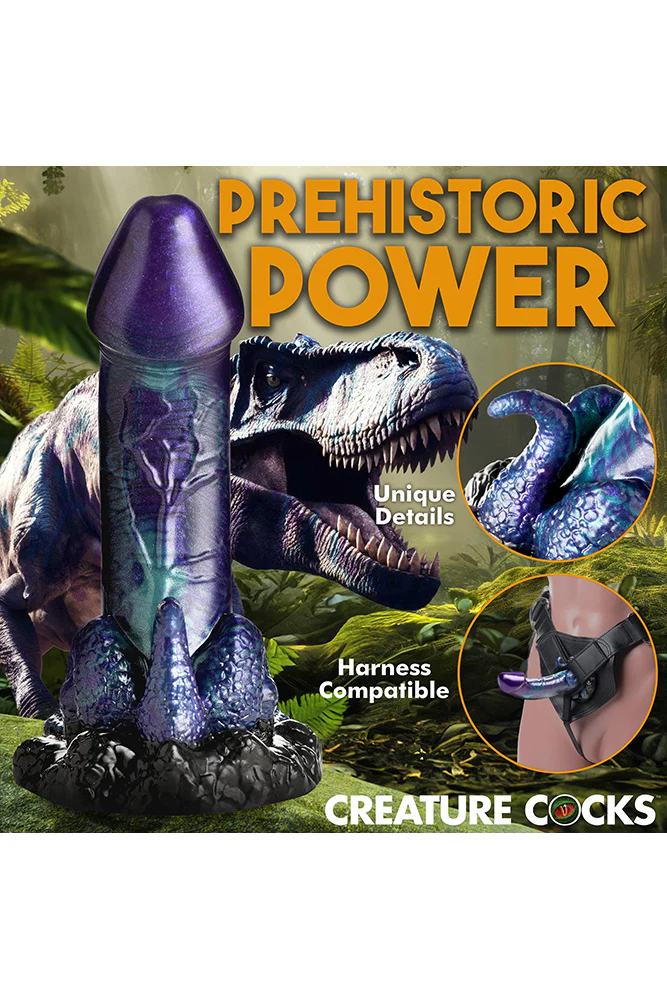 XR Brands - Creature Cocks - Dino Dick Silicone Dildo - Image 7