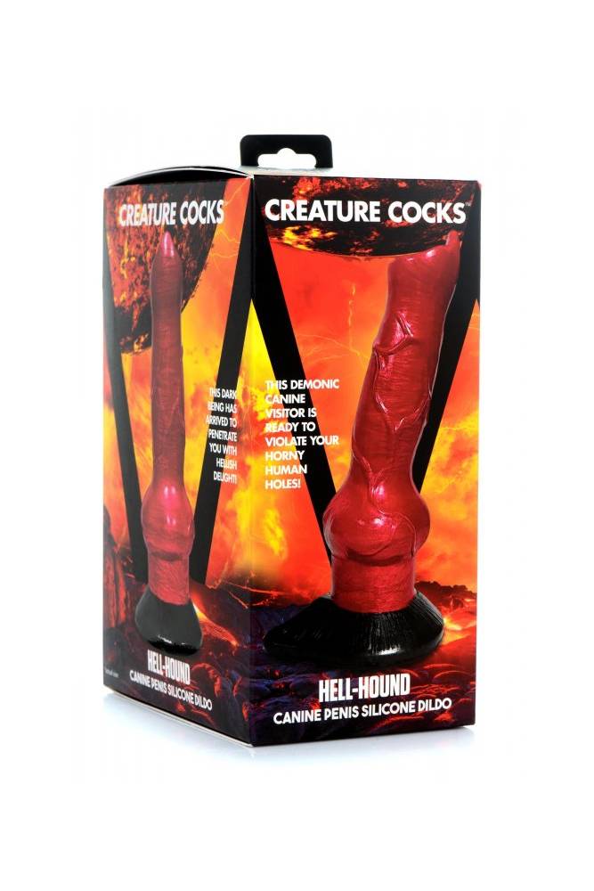 XR Brands - Creature Cocks - Hellhound Canine Penis Silicone Dildo - Image 6