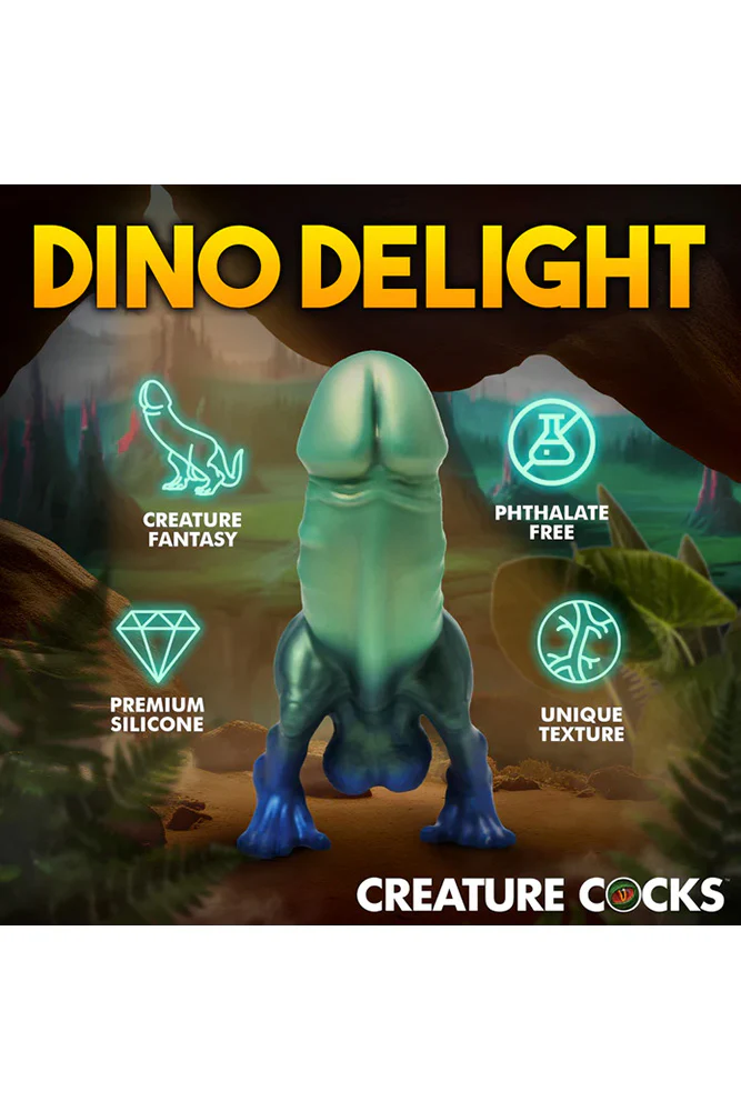 XR Brands - Creature Cocks - Jurassic Cock Dinosaur Silicone Dildo - Image 2