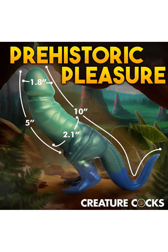 XR Brands - Creature Cocks - Jurassic Cock Dinosaur Silicone Dildo - Image 3