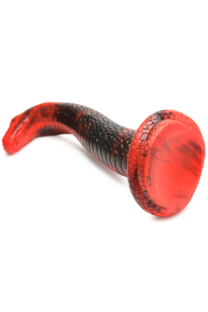 XR Brands - Creature Cocks - King Cobra Silicone Dildo - Red - Image 2