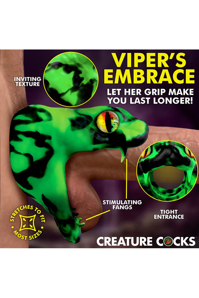 XR Brands - Creature Cocks - Master Cobra Silicone Cock Ring - Image 3