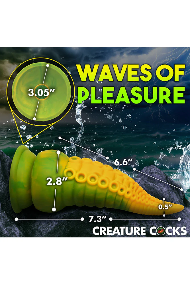 XR Brands - Creature Cocks - Monstropus 2.0 Vibrating Tentacle Silicone Dildo - Image 6
