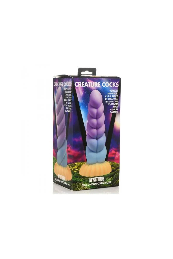 XR Brands - Creature Cocks - Mystique Silicone Unicorn Dildo - Image 6