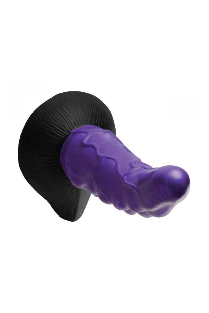 XR Brands - Creature Cocks - Orion Invader Veiny Silicone Dildo - Purple - Image 3