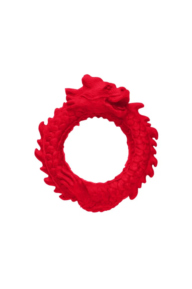 XR Brands - Creature Cocks - Rise Of The Dragon Silicone Cock Ring - Red
