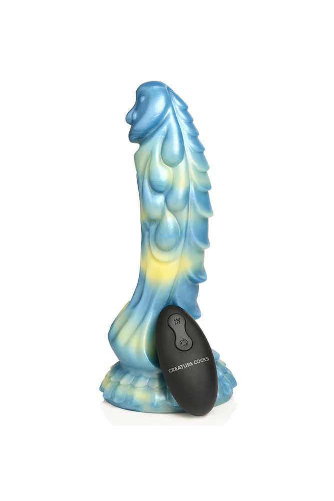 XR Brands - Creature Cocks - Sea Stallion Vibrating Silicone Dildo with Remote