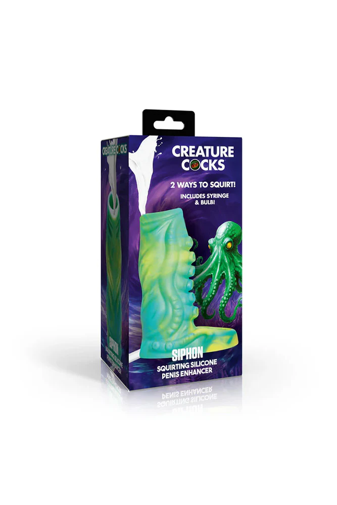 XR Brands - Creature Cocks - Squirting Tentacle Silicone Penis Enhancer - Image 10