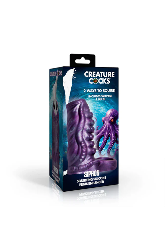 XR Brands - Creature Cocks - Squirting Tentacle Silicone Penis Enhancer - Image 11