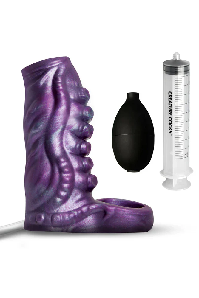 XR Brands - Creature Cocks - Squirting Tentacle Silicone Penis Enhancer - Image 3