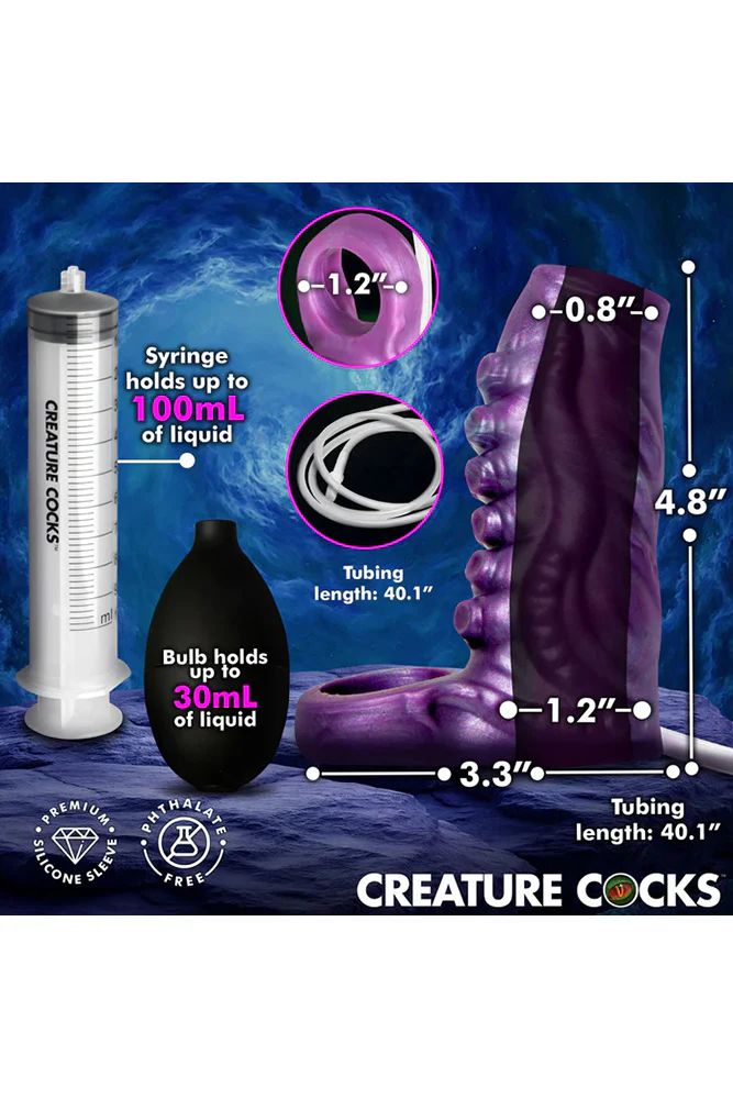 XR Brands - Creature Cocks - Squirting Tentacle Silicone Penis Enhancer - Image 7