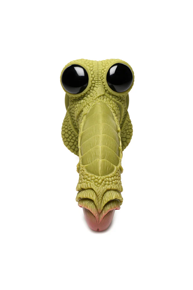 XR Brands - Creature Cocks - Swamp Monster Silicone Dildo - Green - Image 3