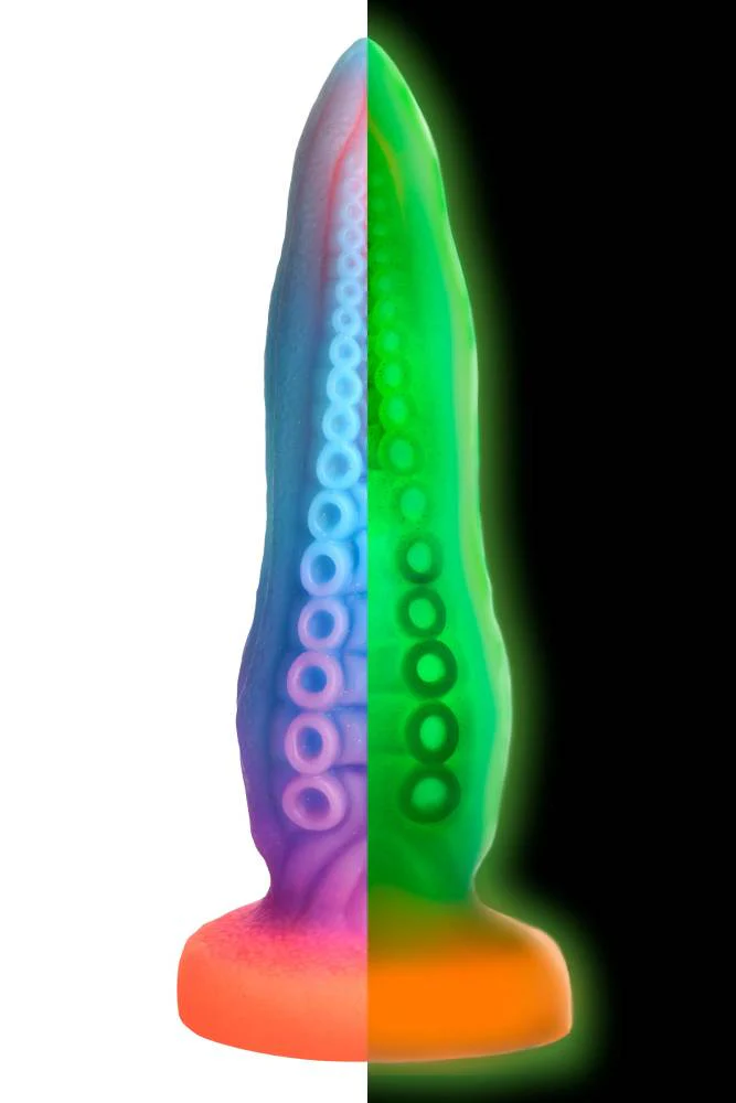 XR Brands - Creature Cocks - Tenta-Cock Glow-In-The-Dark Silicone Dildo