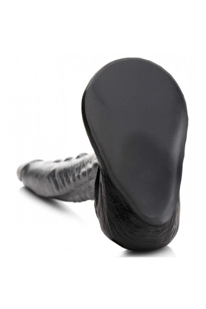 XR Brands - Creature Cocks - The Gargoyle Silicone Dildo - Silver - Image 4