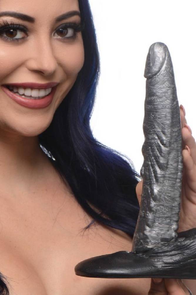 XR Brands - Creature Cocks - The Gargoyle Silicone Dildo - Silver - Image 5