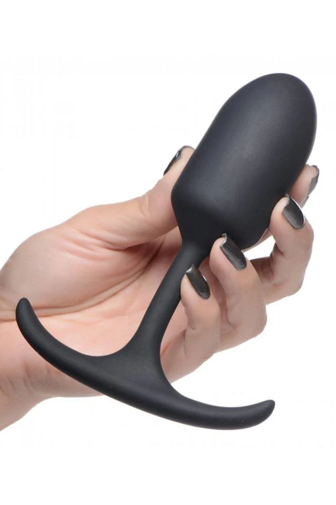 XR Brands - Heavy Hitters - Premium Silicone Weighted Anal Plug - Medium