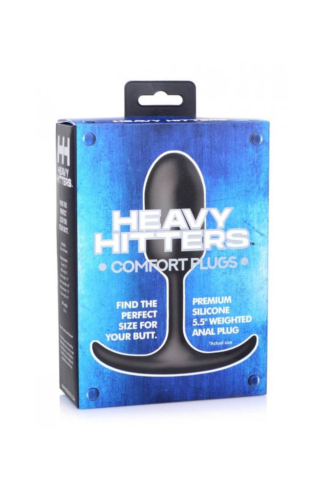 XR Brands - Heavy Hitters - Premium Silicone Weighted Anal Plug - Medium - Image 4